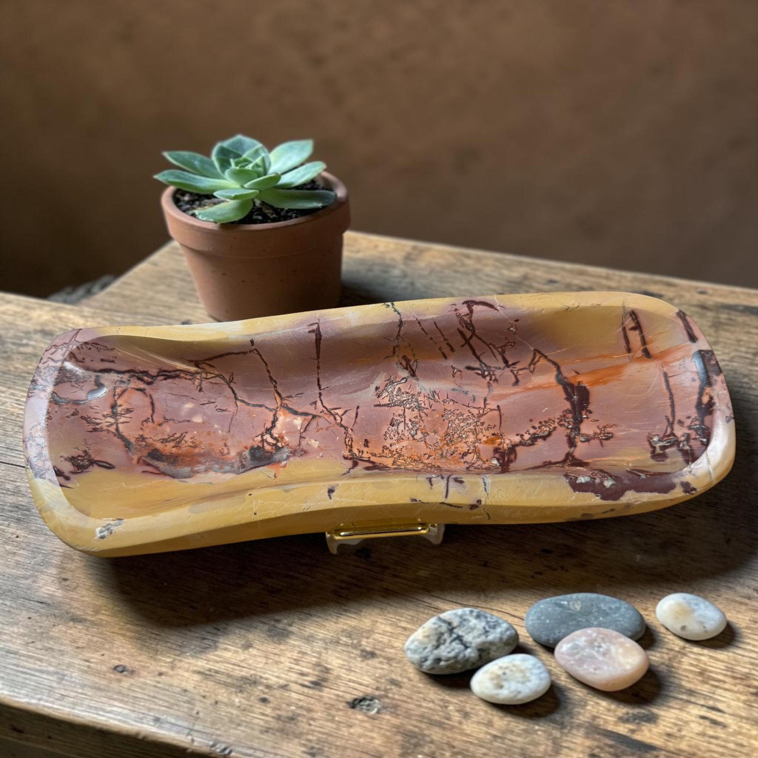 Handmade Mookaite Crystal Bowl