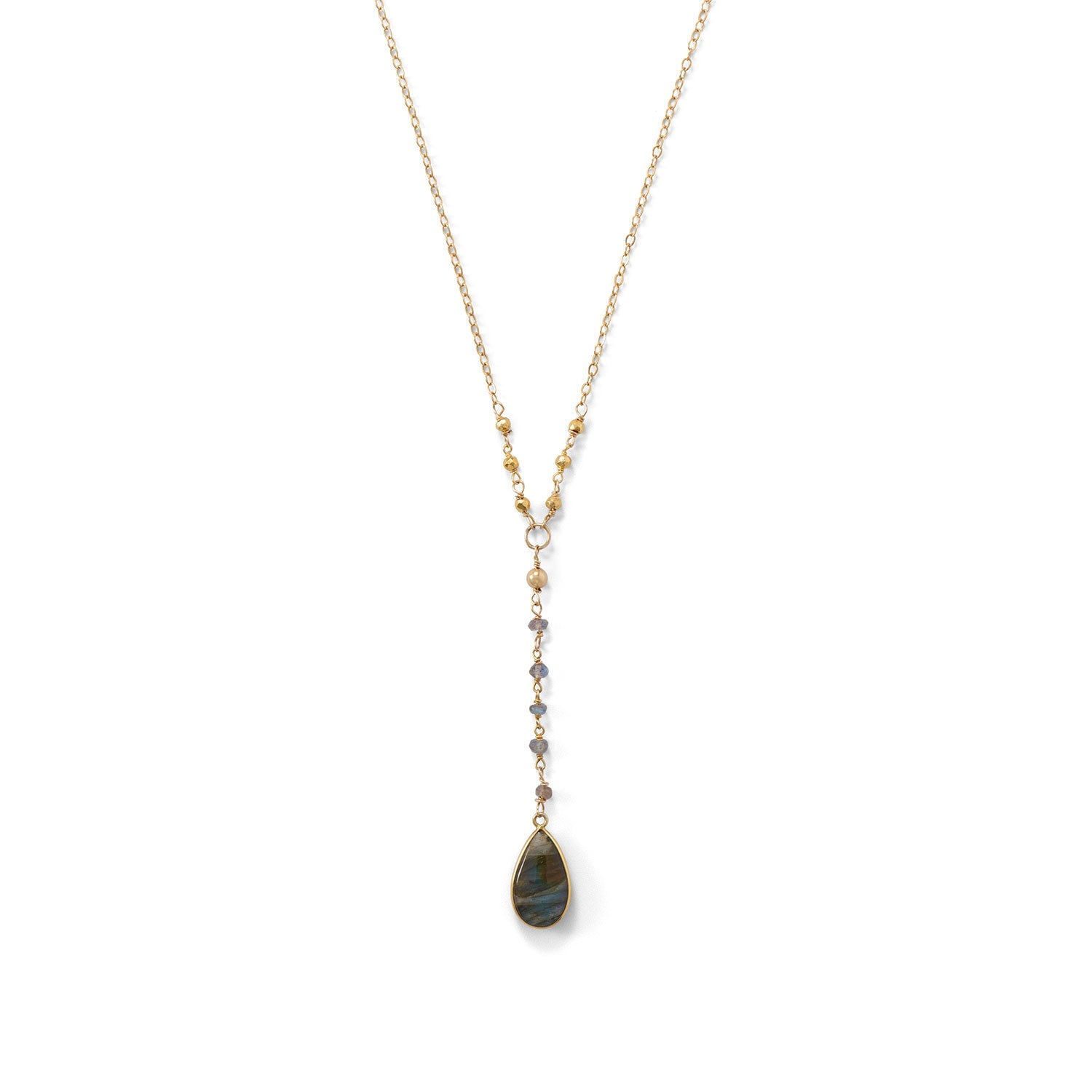 Labradorite Drop Necklace