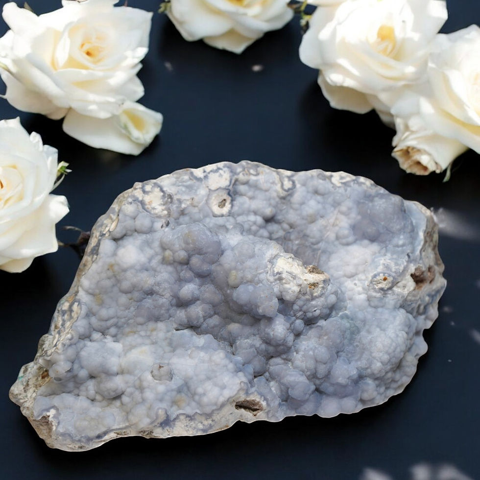 Blue Botryoidal Chalcedony Crystal