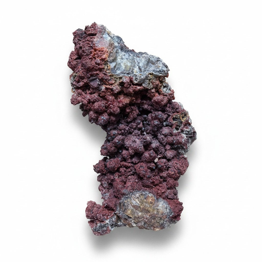 Red Hematite Dogtooth Calcite