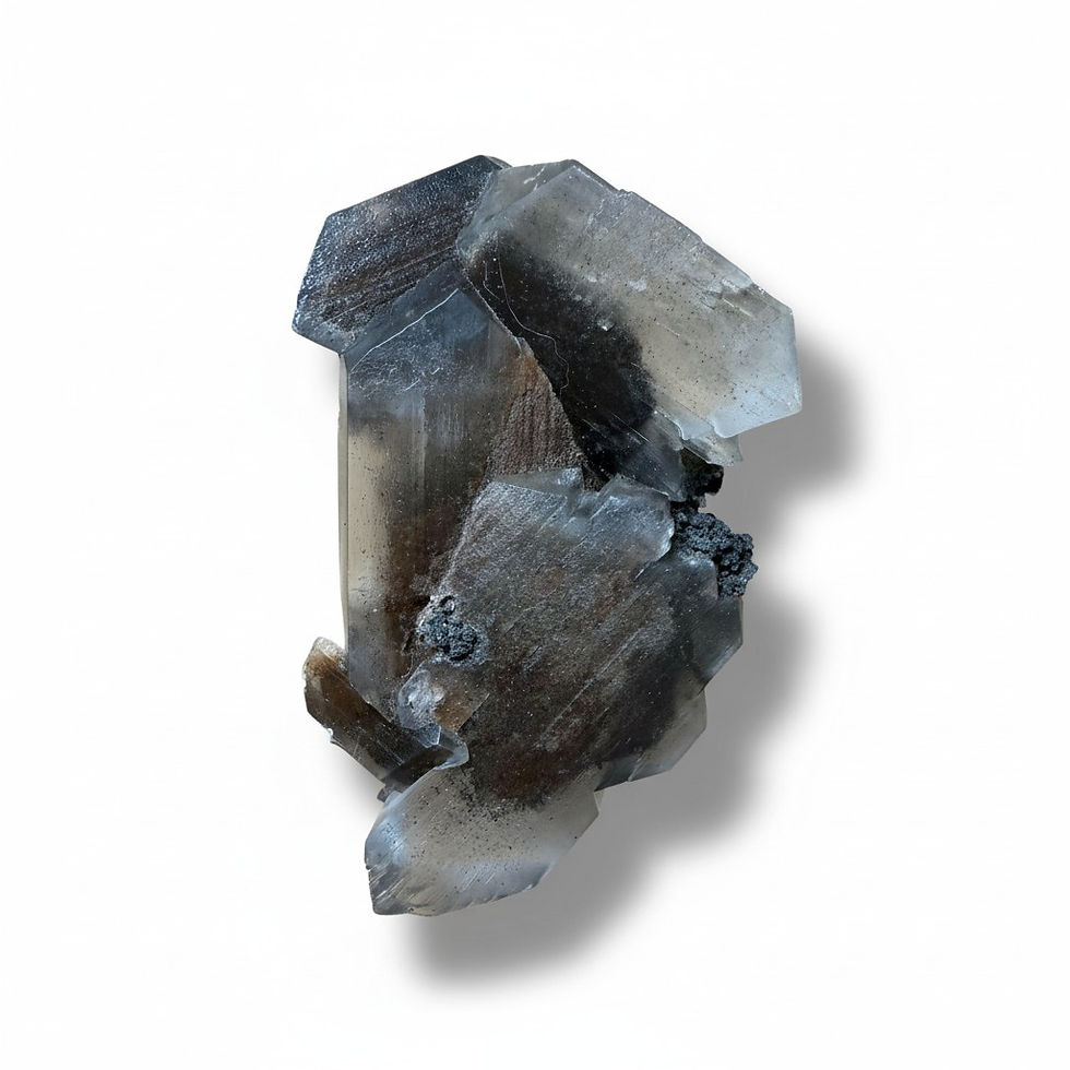 Black Phantom Selenite Specimen