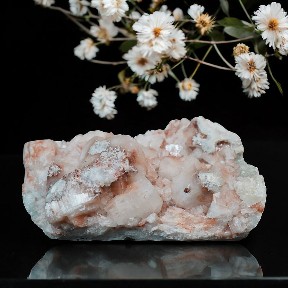 Extra Large Pink Apophyllite Crystal with Stalactites