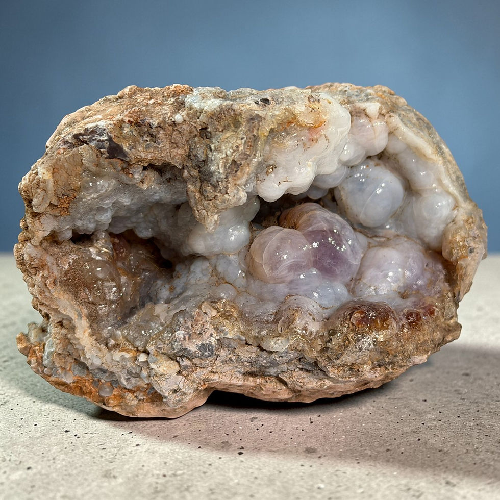 Hyalite Opal Geode UV Reactive