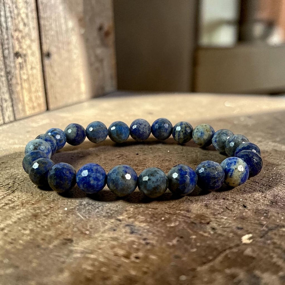 Faceted Lapis Lazuli Bracelet