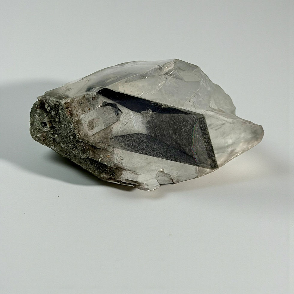 Silver Phantom Selenite Rare