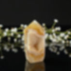 Yellow Agate Druzy Tower