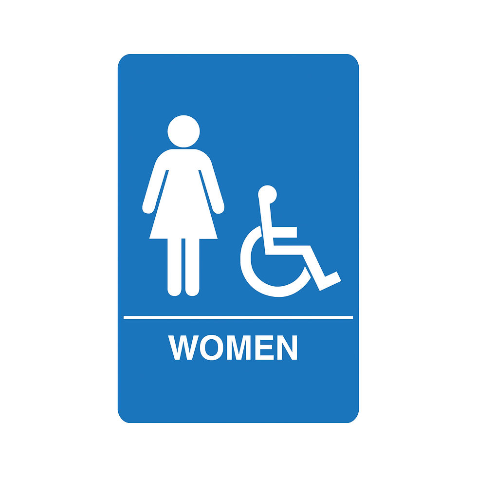 IS1004 – Women’s Accessible ADA Restroom Sign