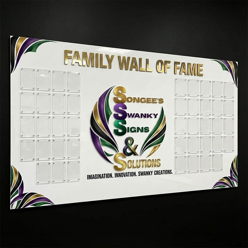 Employee/Family Wall of Fame Board