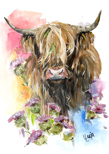 Highland Cow Canvas Print