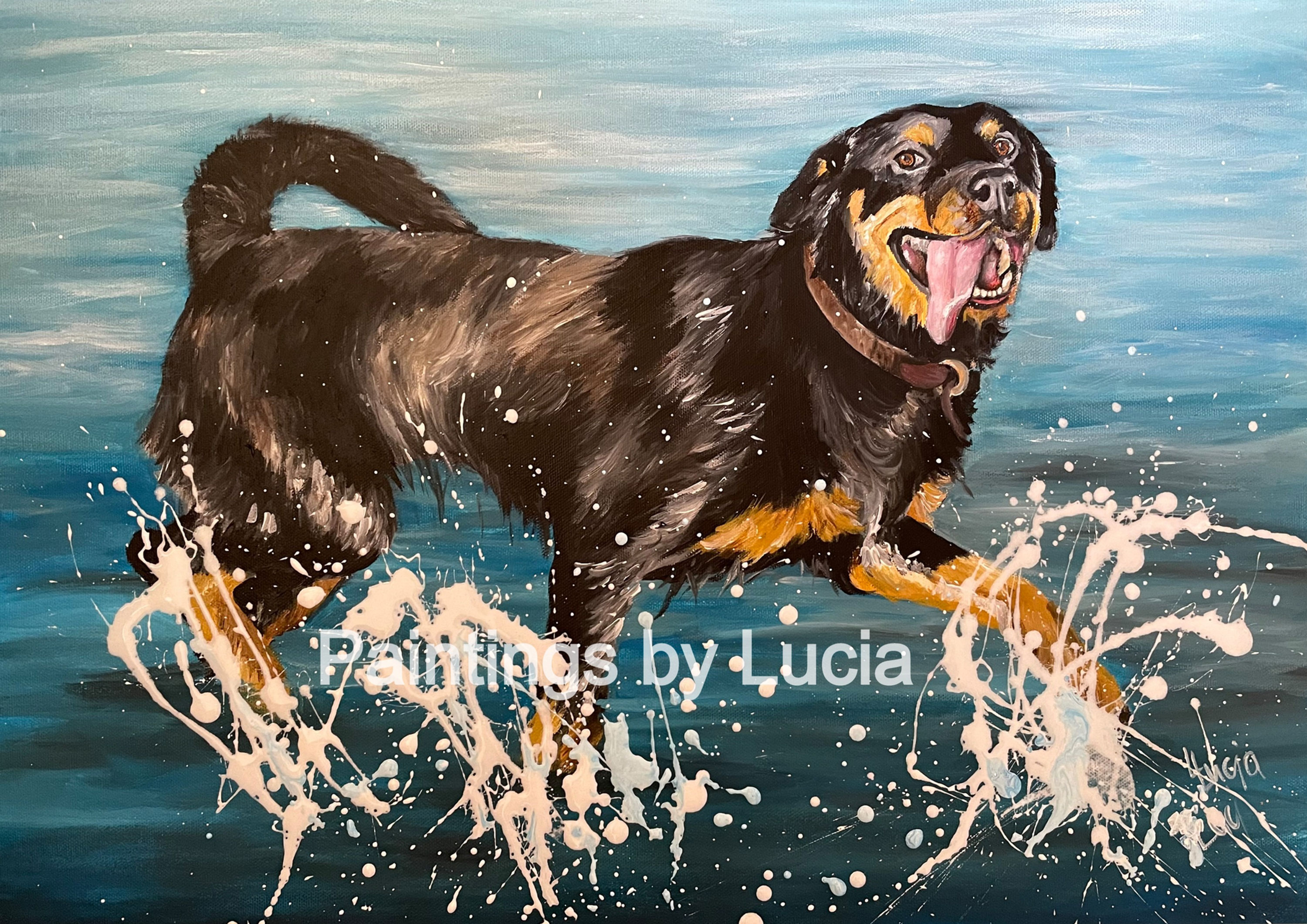 Rottweiler Original Painting