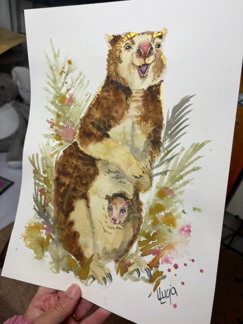 Thumbnail: Tree Kangaroo Watercolour