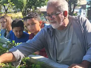 Alunos do Paranoá participam de Oficina de hortas urbanas com Juarez Alves Martins