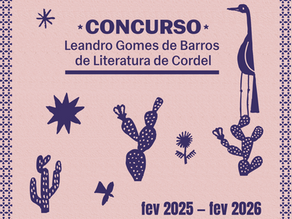 Abertas as inscrições para o Concurso Nacional de Literatura de Cordel!