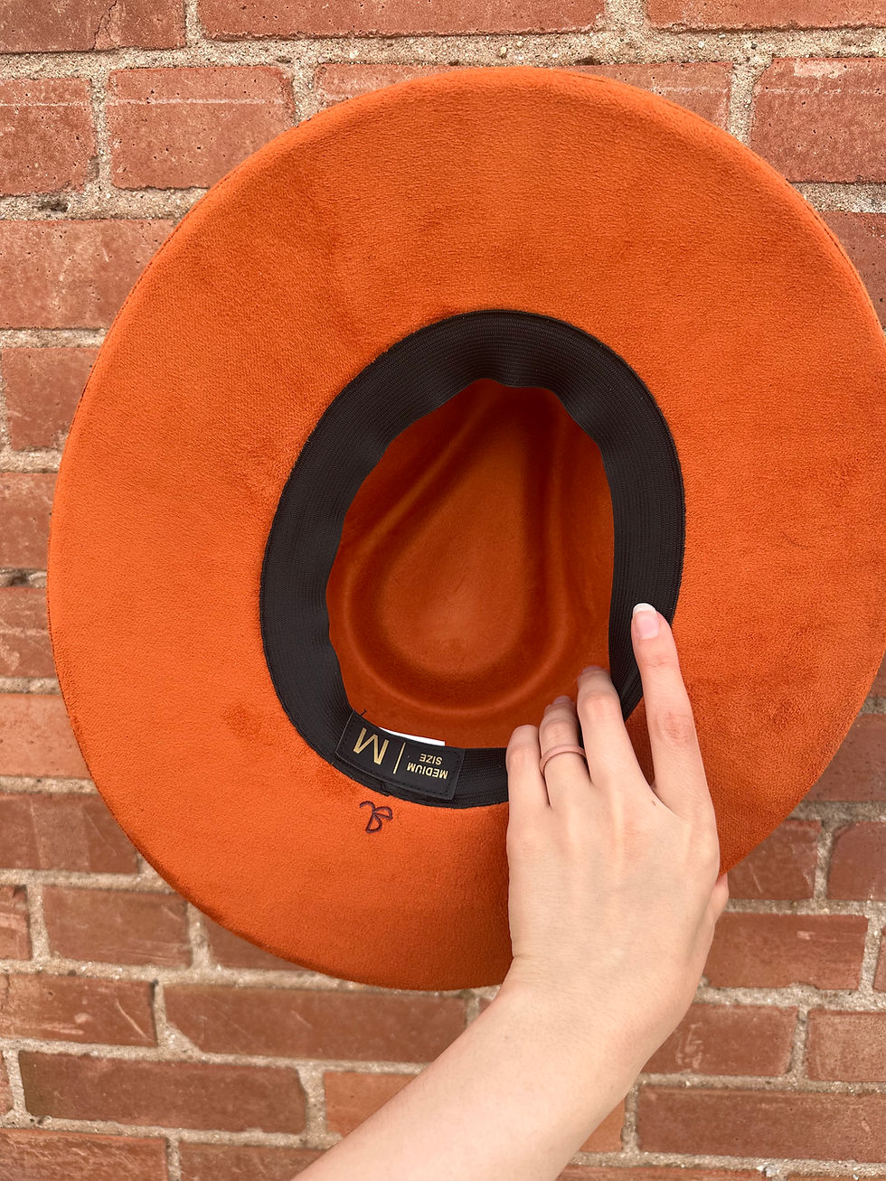 Thumbnail: Rust Pencil Curl Brim - Poppies