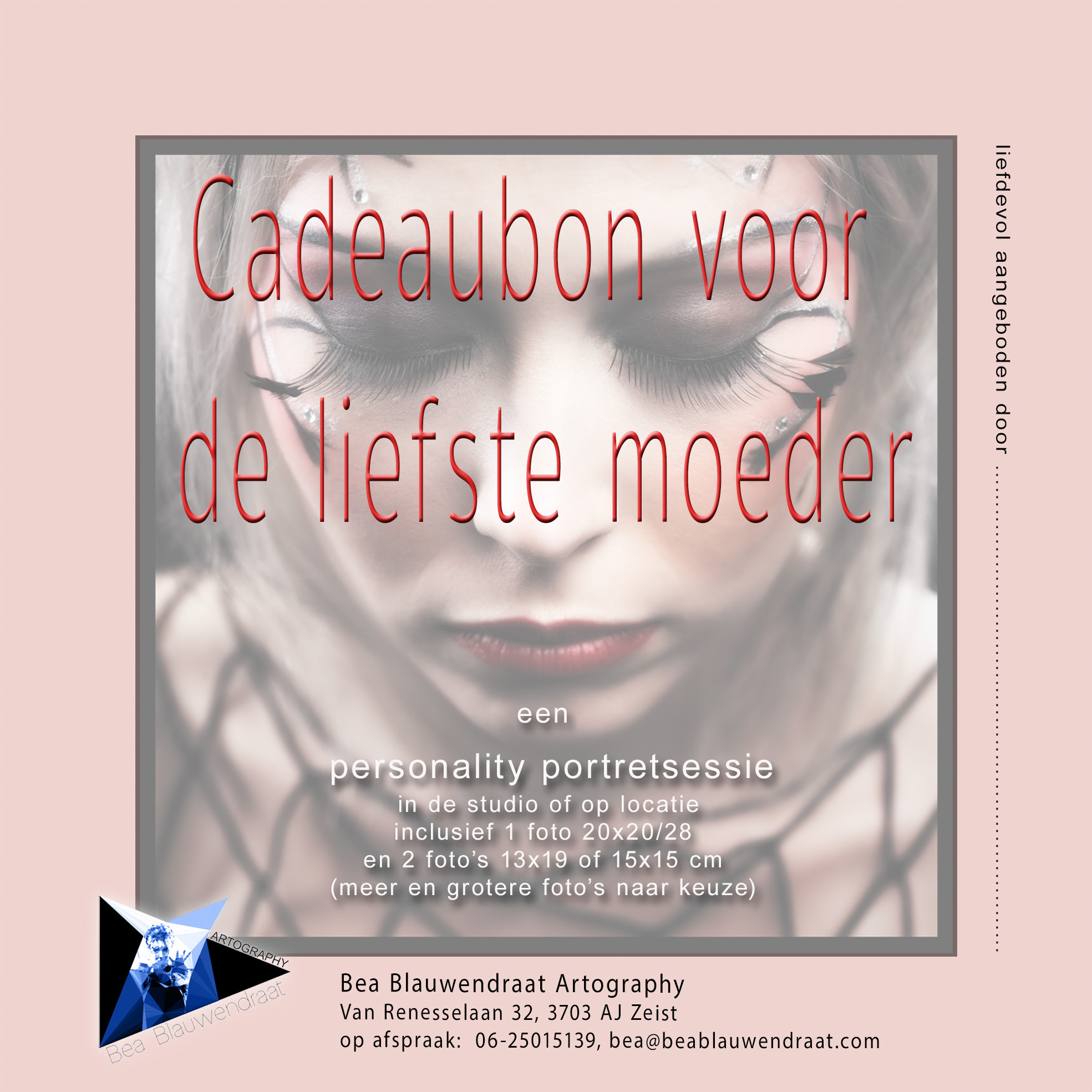 Cadeaubon Personality-shoot voor de liefste moeder
