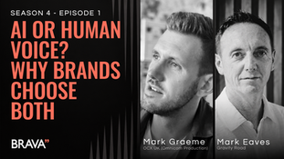 title of episode with photos of Mark Graeme and Mark Eaves