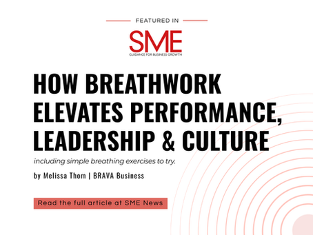 Melissa Thom explores breathwork and business performance in SME News