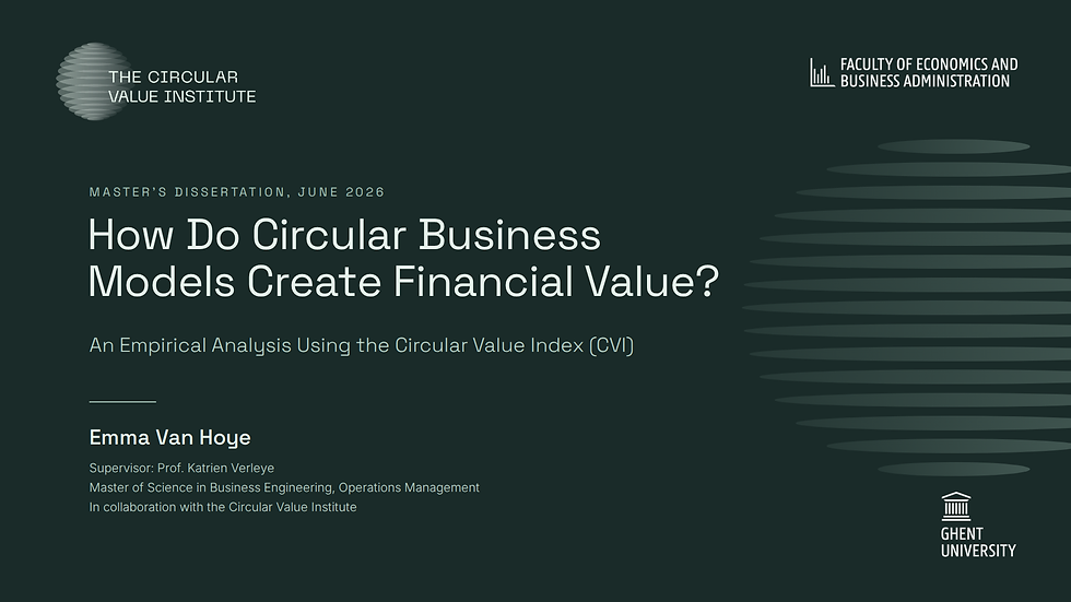 Circular Value Institute - Ughent