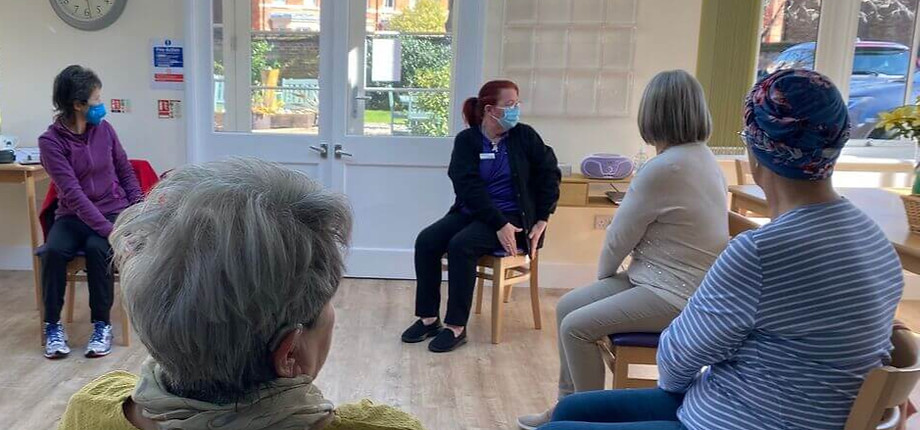 Cancer yoga class