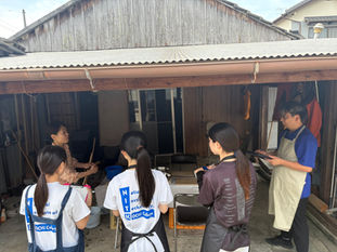 【高知高専の学生さんが和紙づくりを学びに来てくれました】