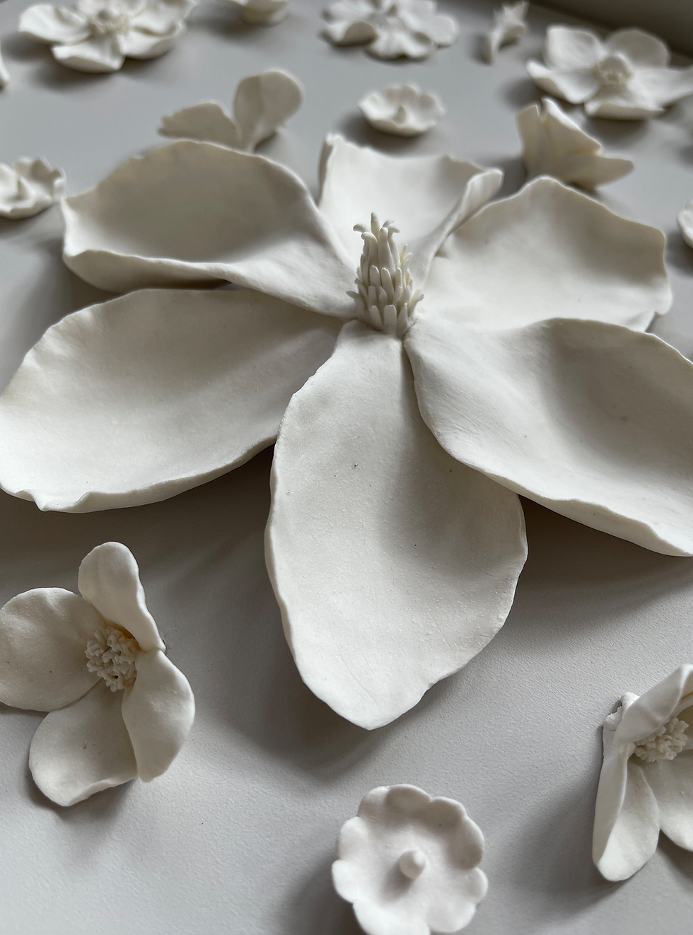 Ceramic flower detail