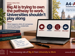 Media Analysis: Big AI is trying to own the pathway to work. Universities shouldn’t play along.