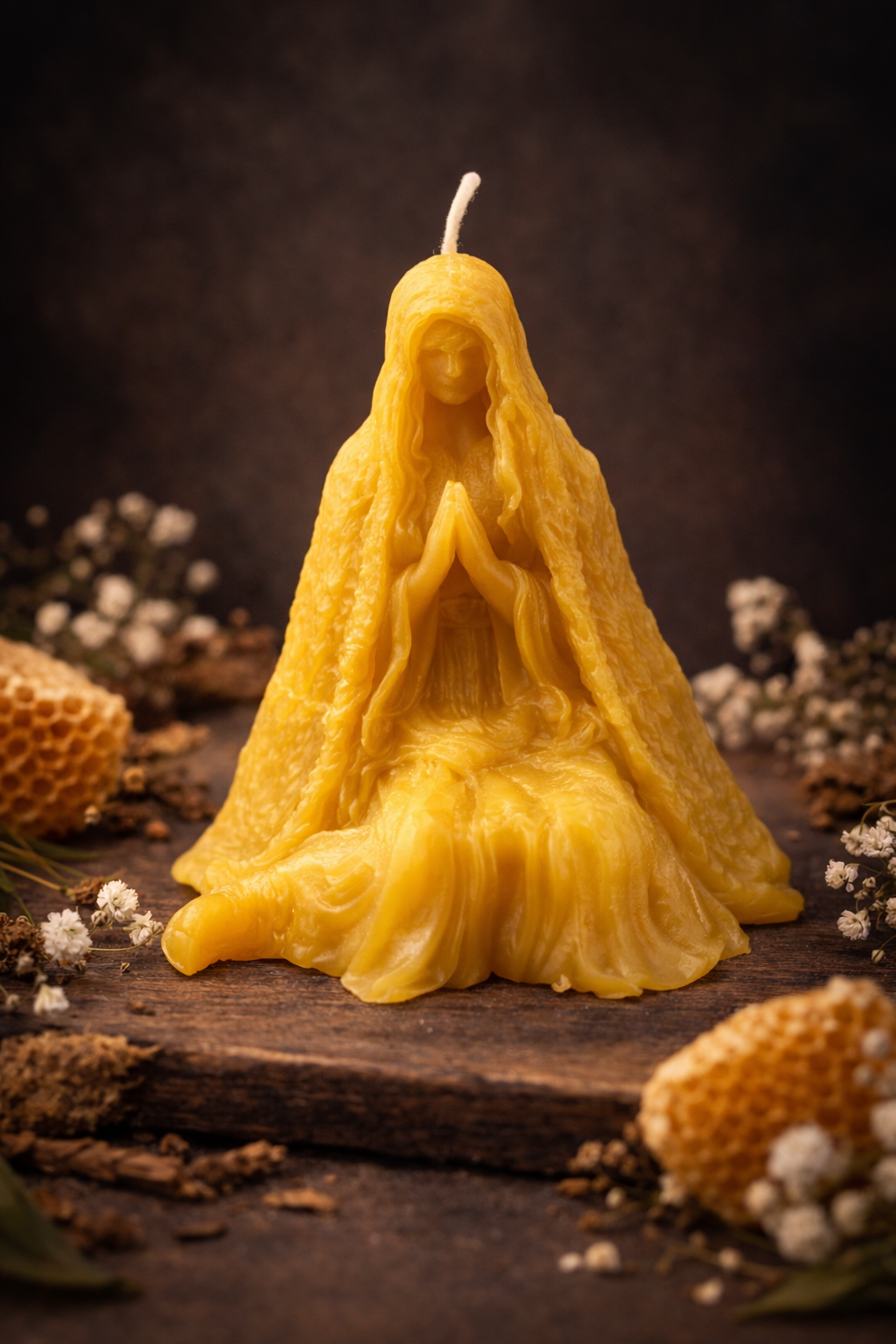 Hand of Generosity Beeswax Candle