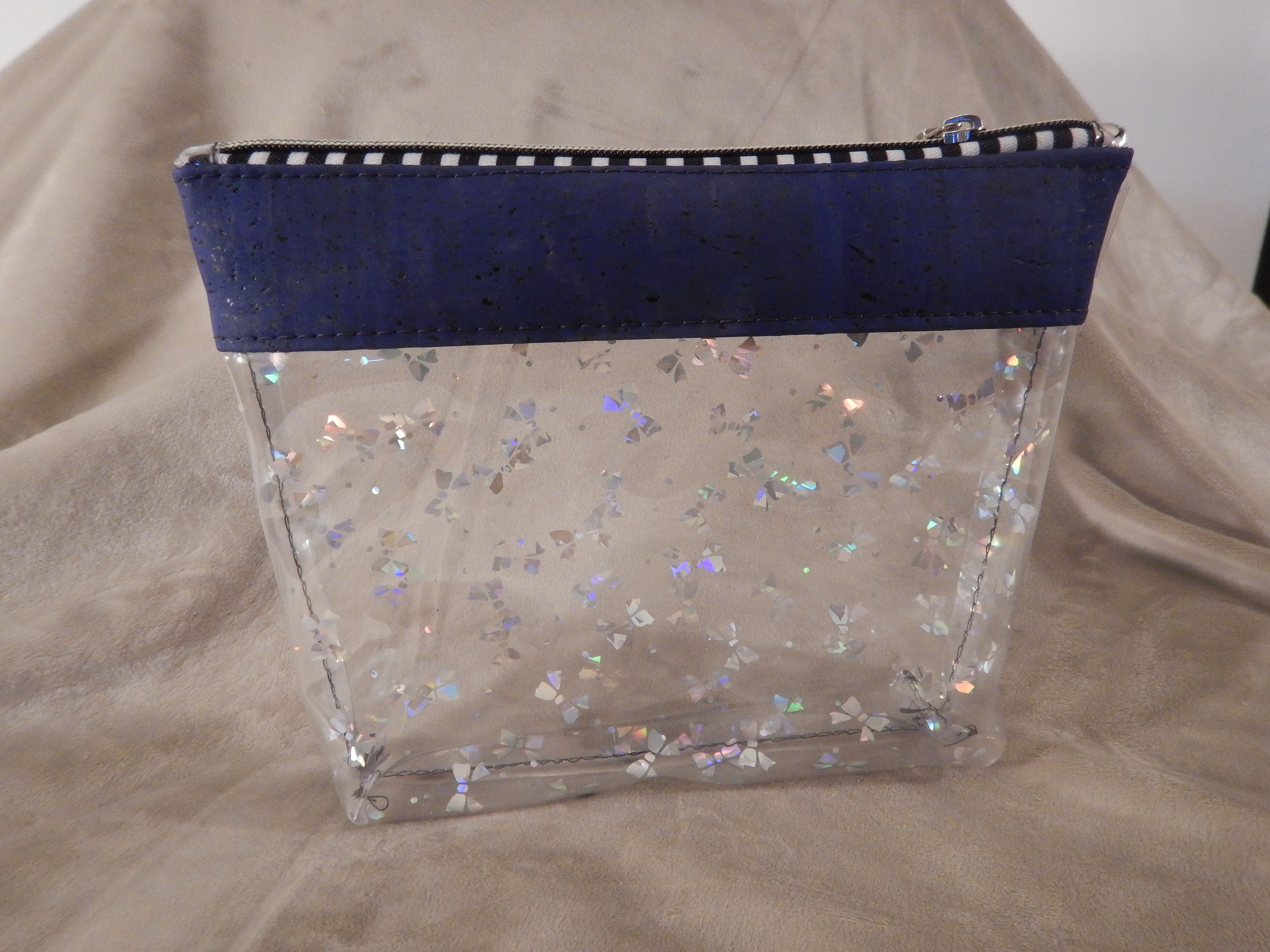 Clear Vinyl Purse w/ Cork