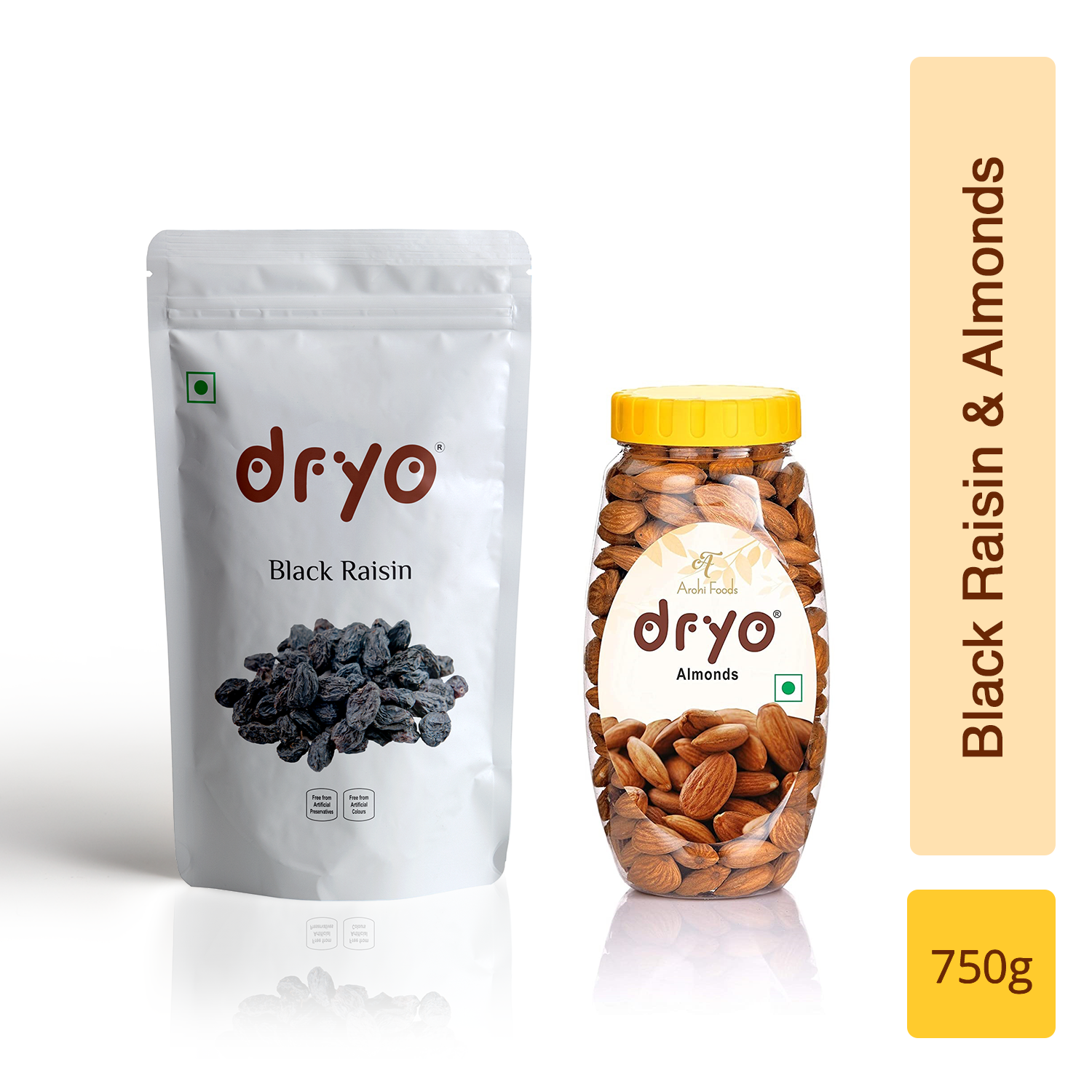 Black Raisin 500g & Almond 250g