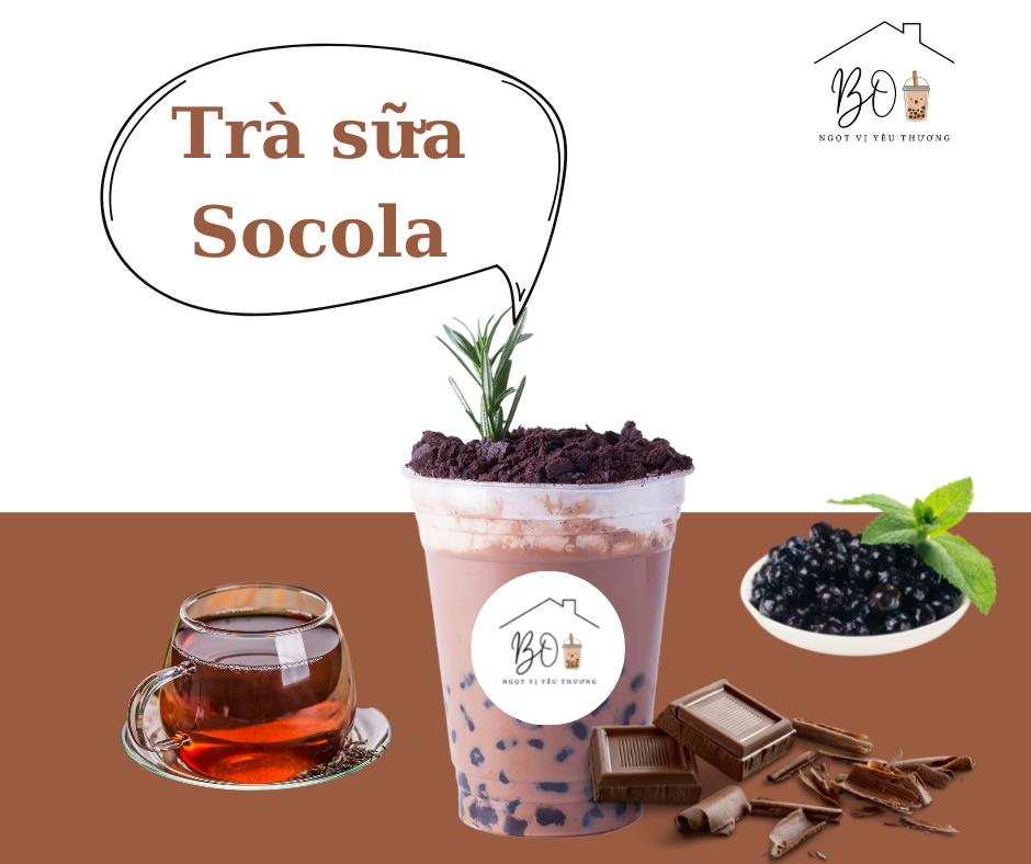 Set trà sữa socola