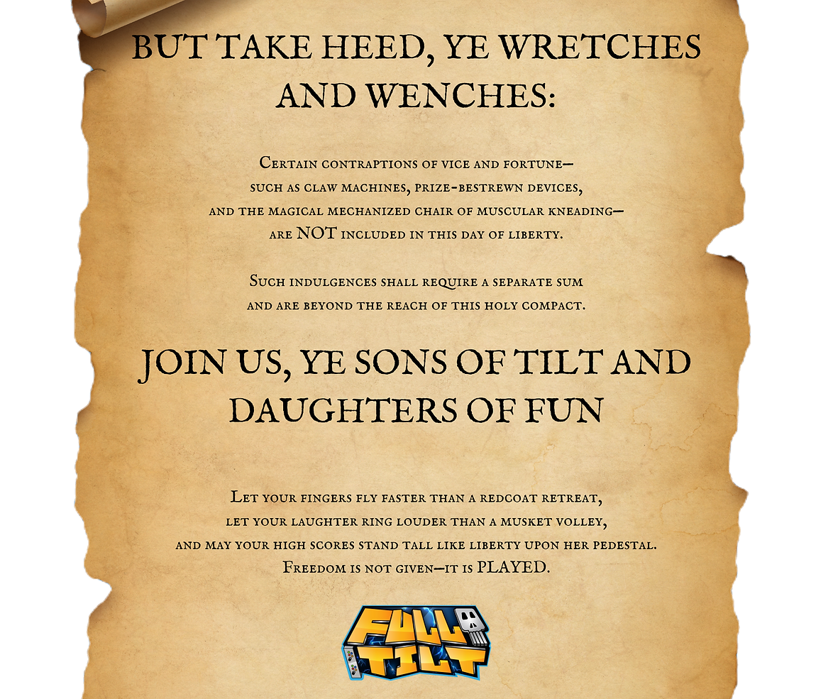 HEAR YE, HEAR YE! To All Loyal Patriots,