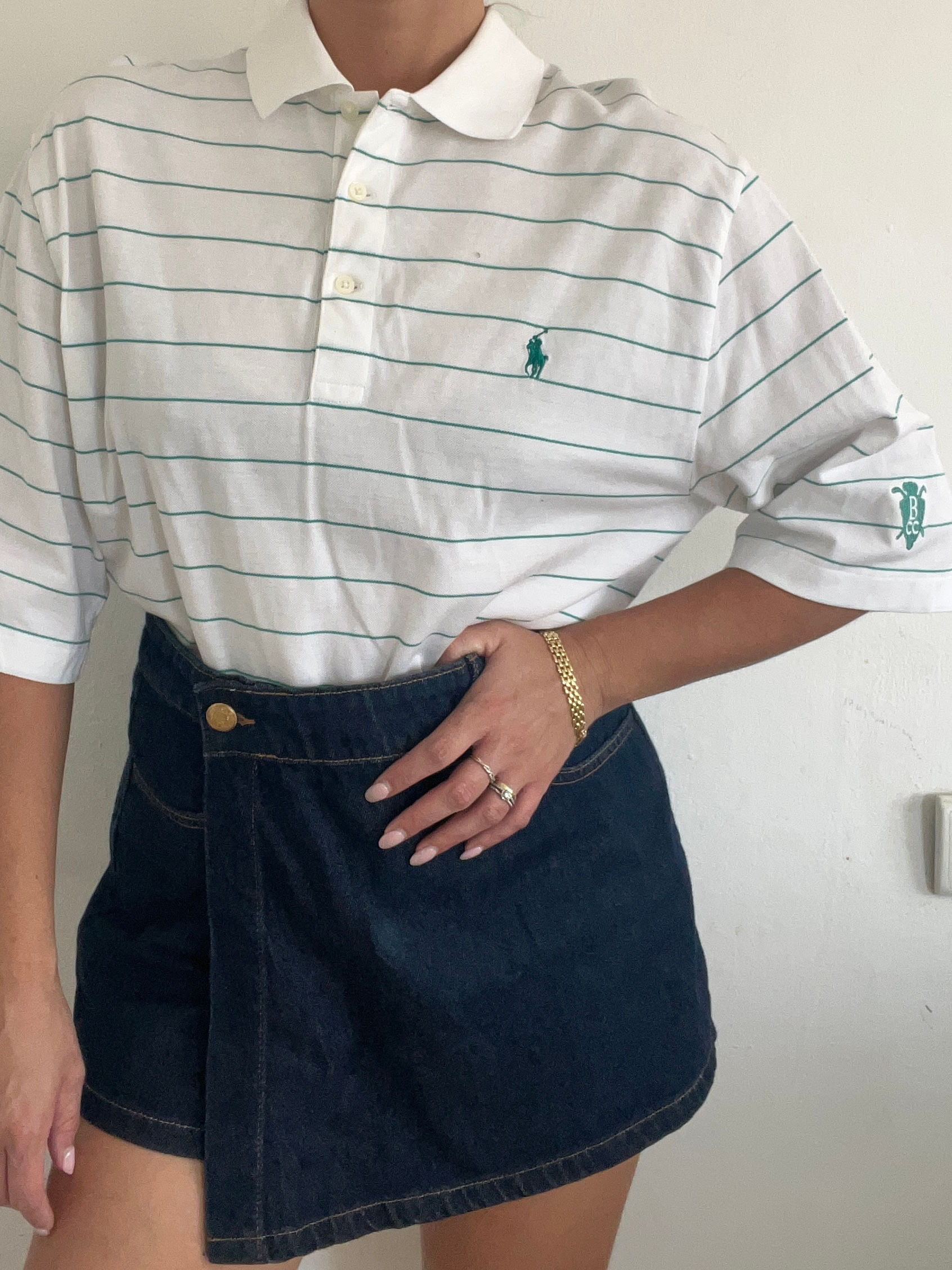 Polo Ralph Lauren green Stripes shirt