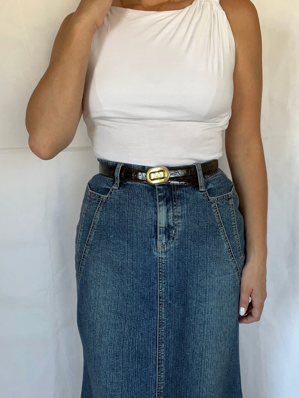 תמונה ממוזערת: CELINE Vintage slim belt
