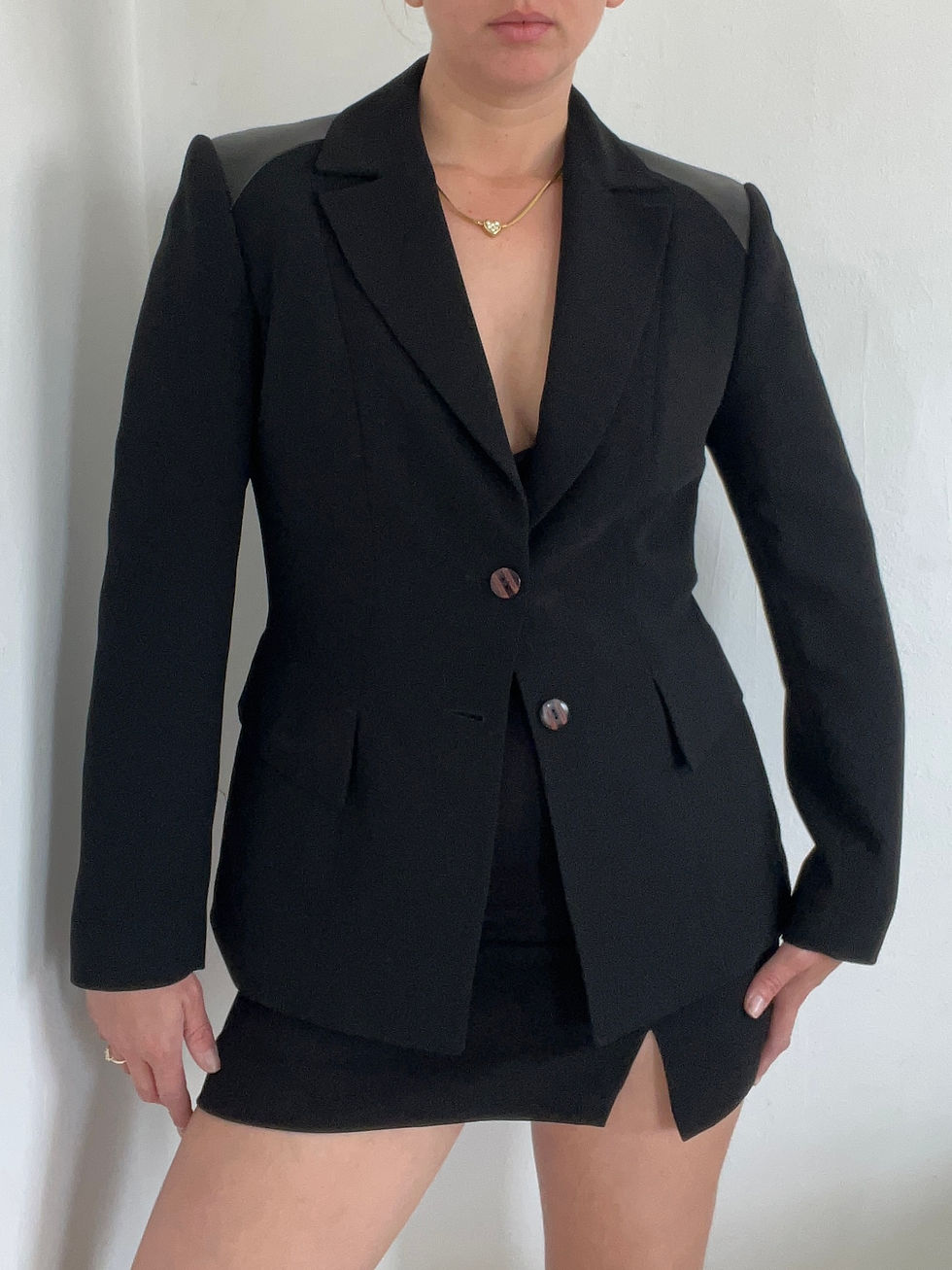 תמונה ממוזערת: סט בלייזר צרפתי 3 חלקים אלגנטי