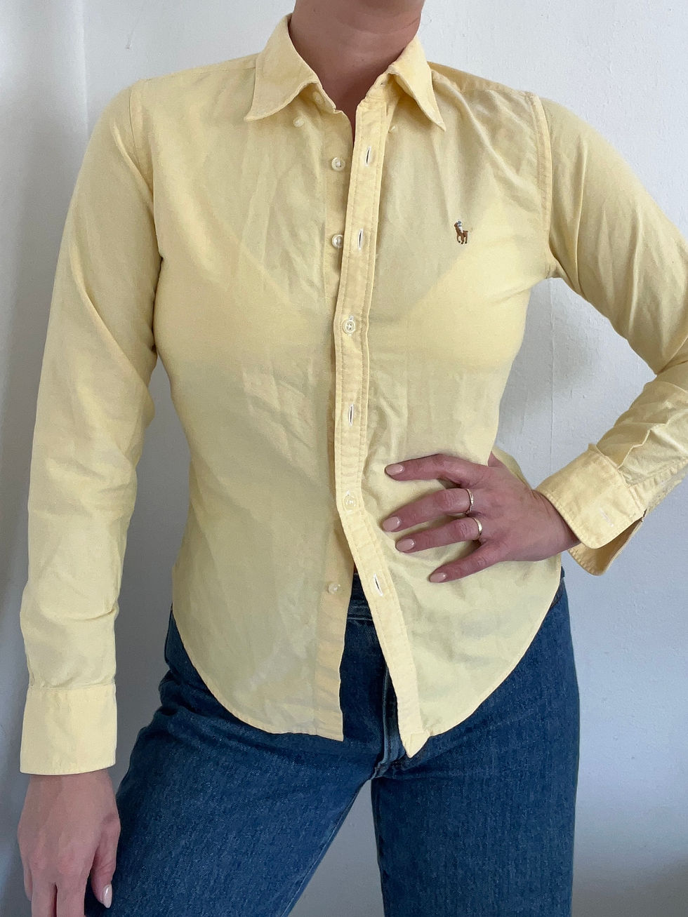 Yellow Classic Ralph Lauren human logo