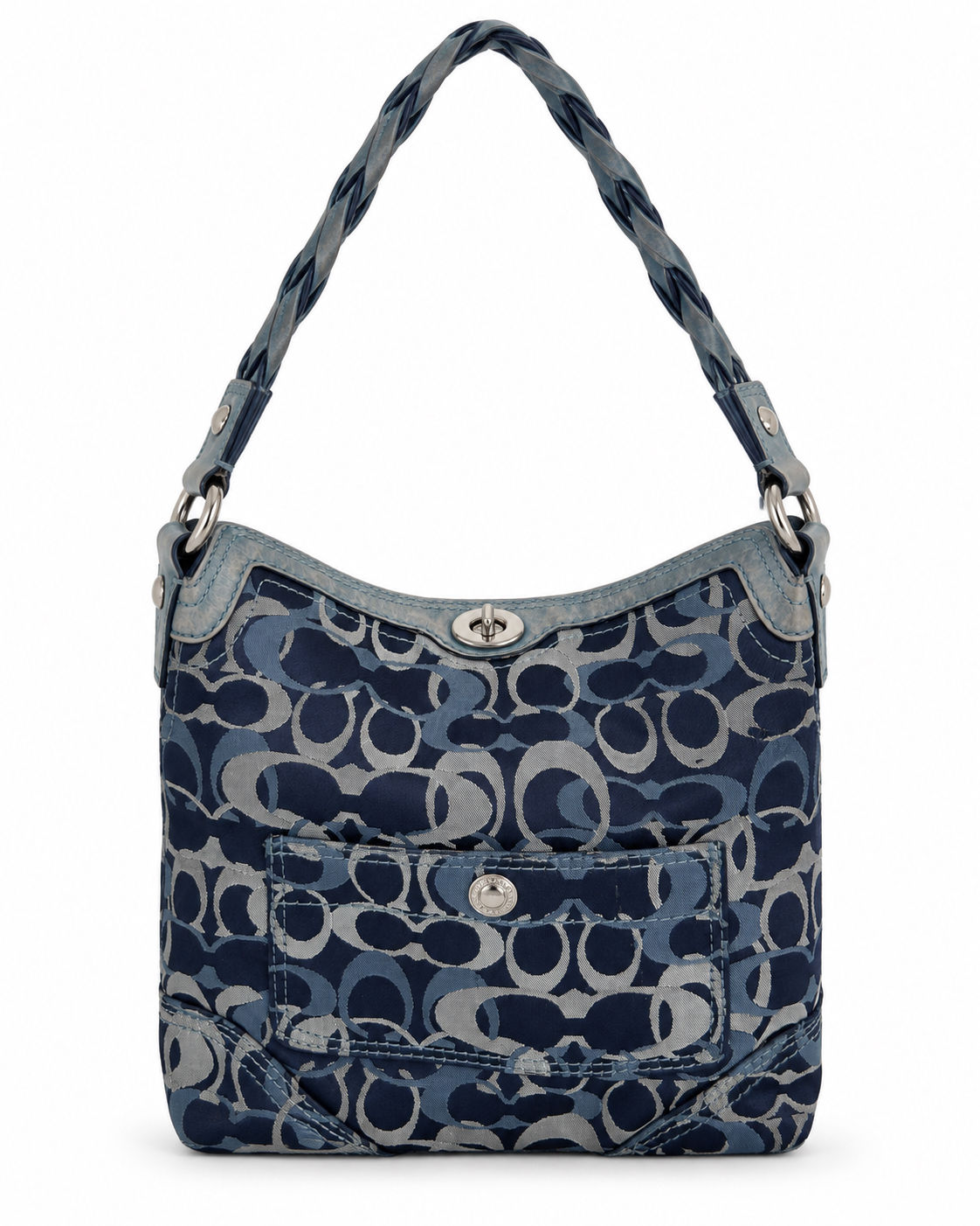Coach Denim look Signature shoulder bag
