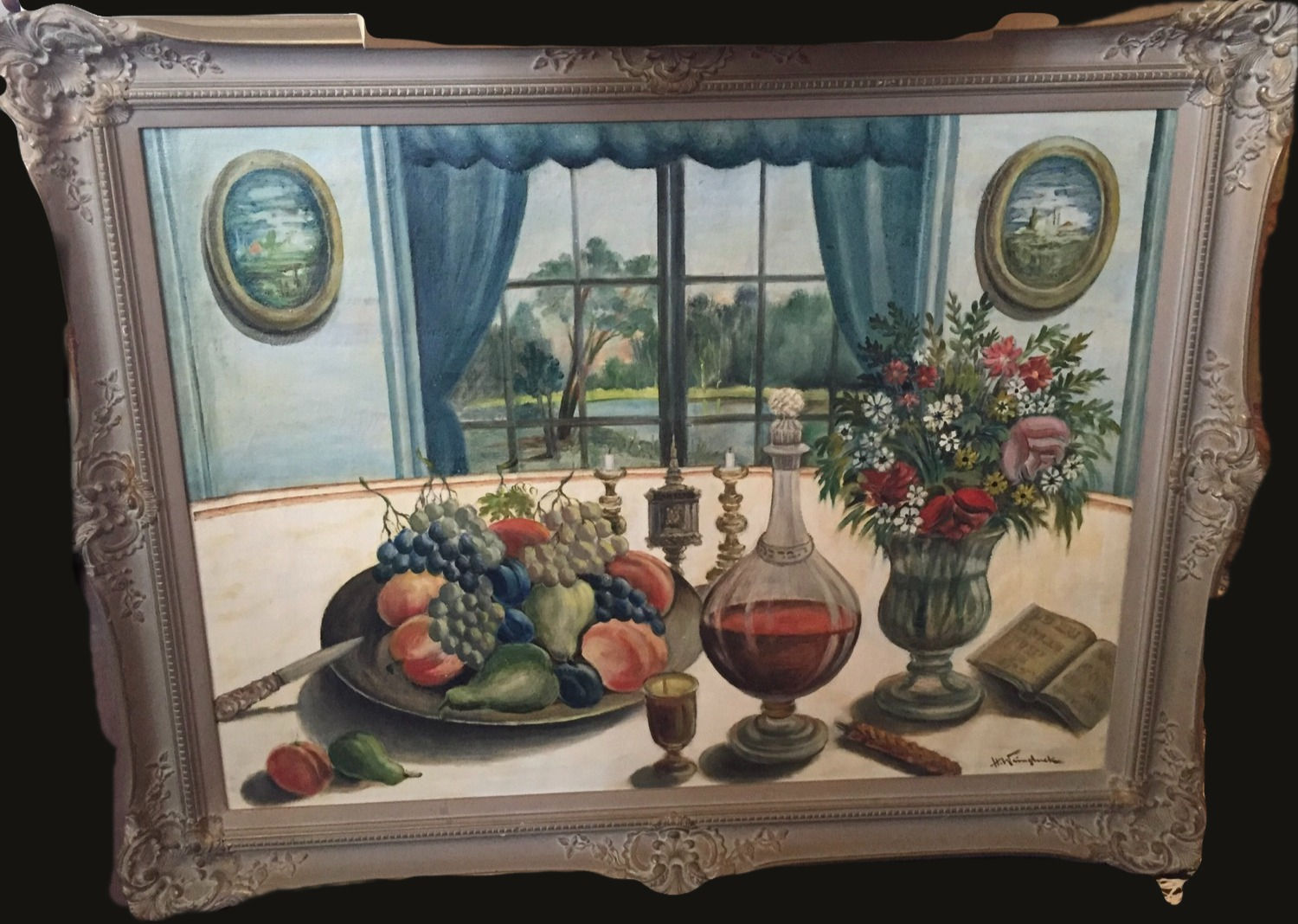 Signed Original Oil Painting On Canvas