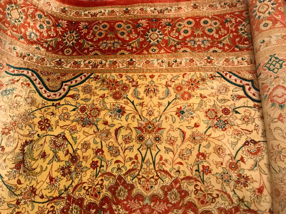 Thumbnail: Signed Kazemi Pure Silk Rug