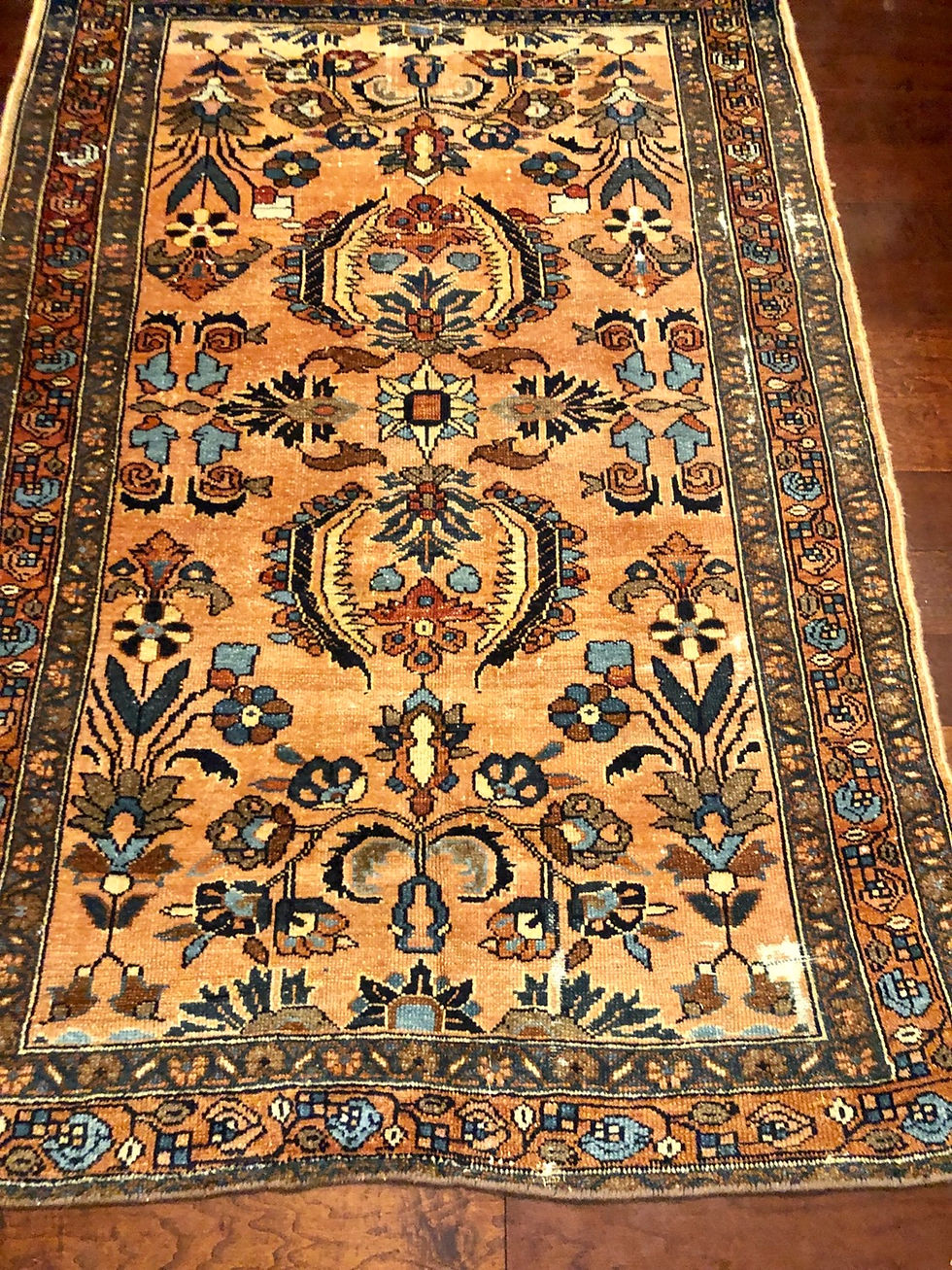 Thumbnail: Antique Persian Sarouk Handmade Wool Rug