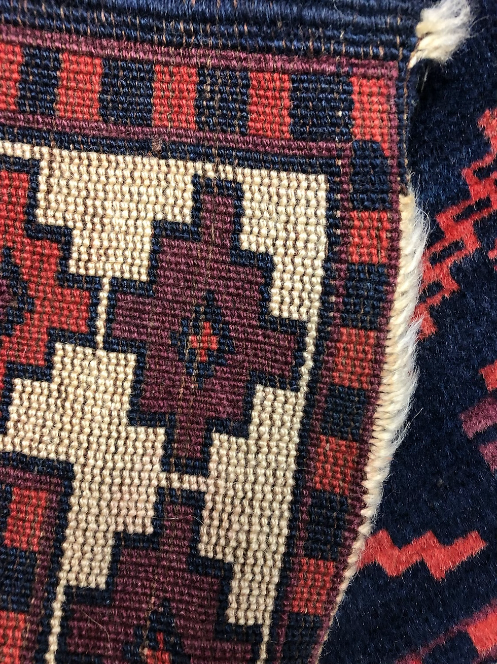 Thumbnail: Vintage Handmade Wool Rug