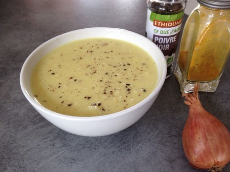 Velouté de chou-fleur curry coco 🥥