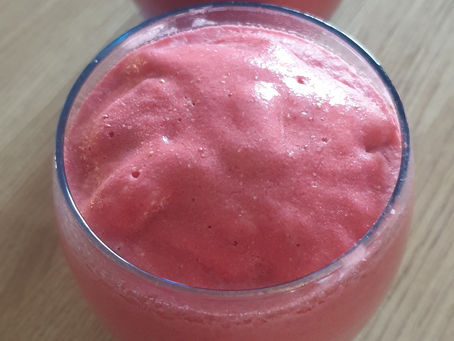 🍓🥥Glace fraise-coco maison sans sorbetière