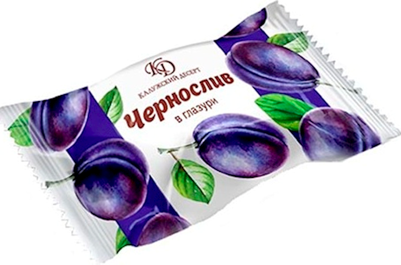 "KALUZHSKIY DESERT" PLUM IN CHOCOLATE 0.5LB