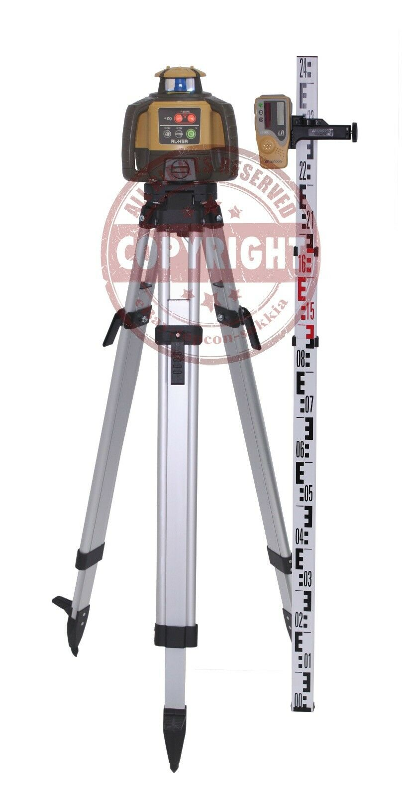 Thumbnail: Topcon RL-H5A Self-leveling Rotary Grade Laser Level 8' Grade Rod Package