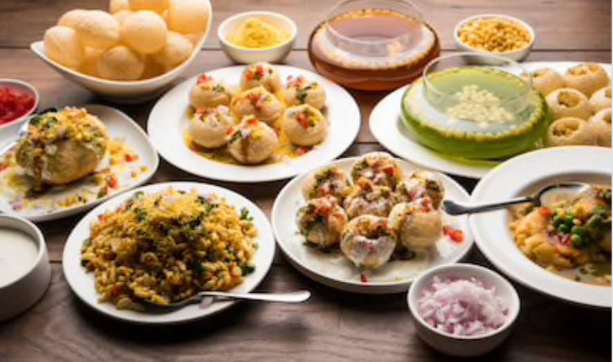 Arranged Food and Objects