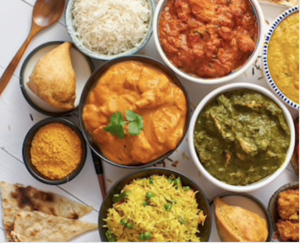 Arranged Food and Objects