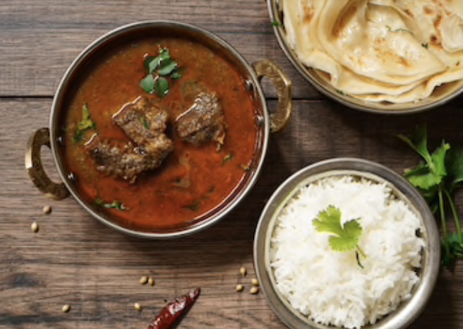 Arranged Food and Objects