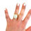 Thumbnail: White Opal Cuff Ring