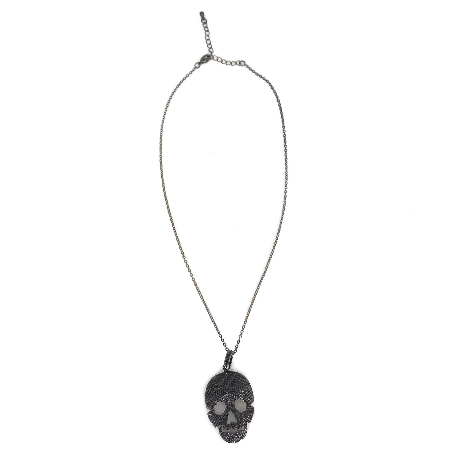 Pave Skull Necklace