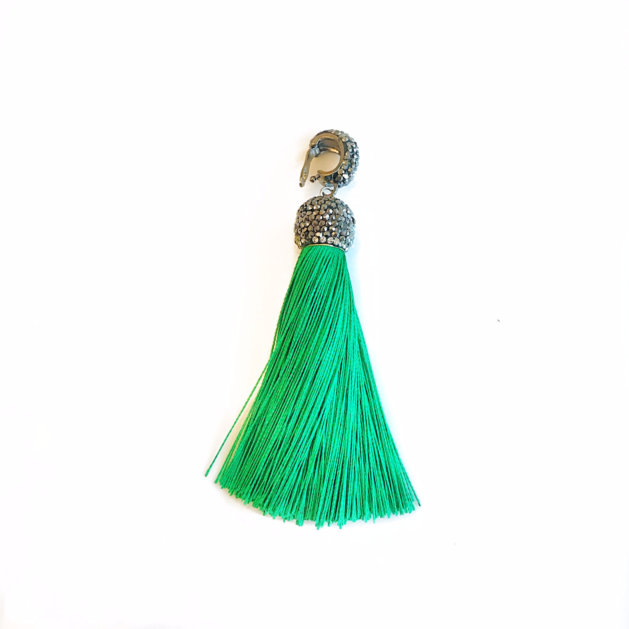 Interchangeable Green Tassel Pendant